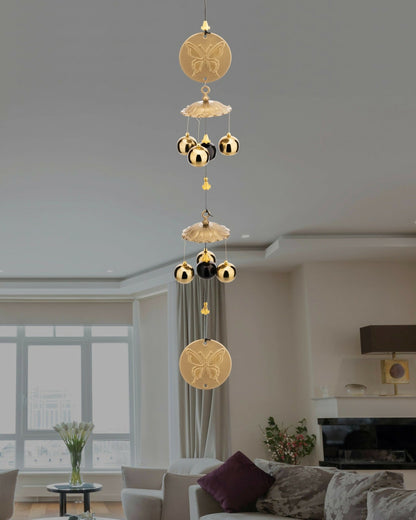 6 Bell House Decorative Hanging Wind Chimes for Home Positive Energy