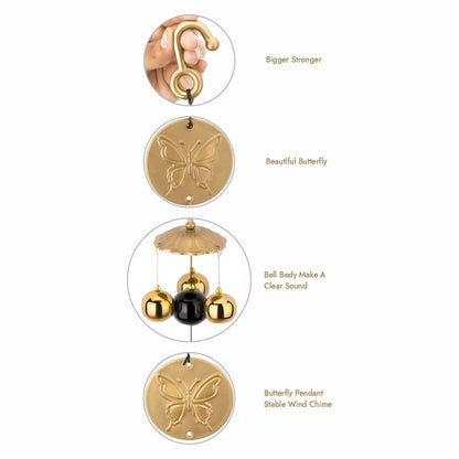 6 Bell House Decorative Hanging Wind Chimes for Home Positive Energy